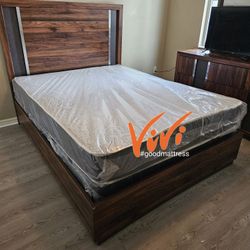 QUEEN MATTRESS WITH BOX SPRING 2PC. BED FRAME ISN'T AVAILABLE