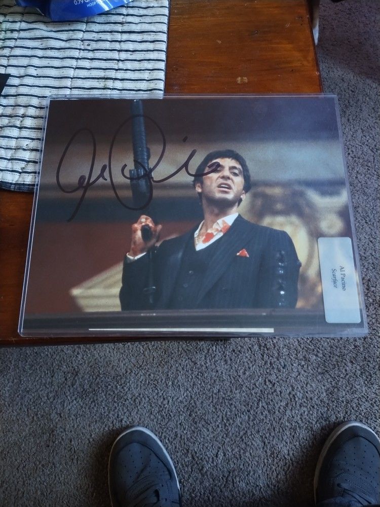 Al Pacino Autographed #17 Scarface With Certificate Of Authenticity