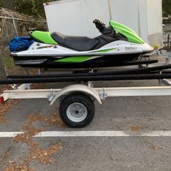 Kawasaki Jet Ski 15F Reliable 4stroke w/double Trailer.  Low Hour WaveRunner Vx Ex