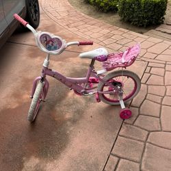 Girls Disney Princess bike.