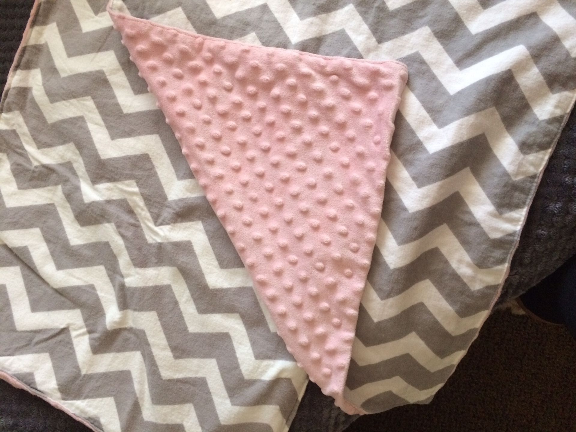 Car seat canopy and 2 hand made blanket for car seat