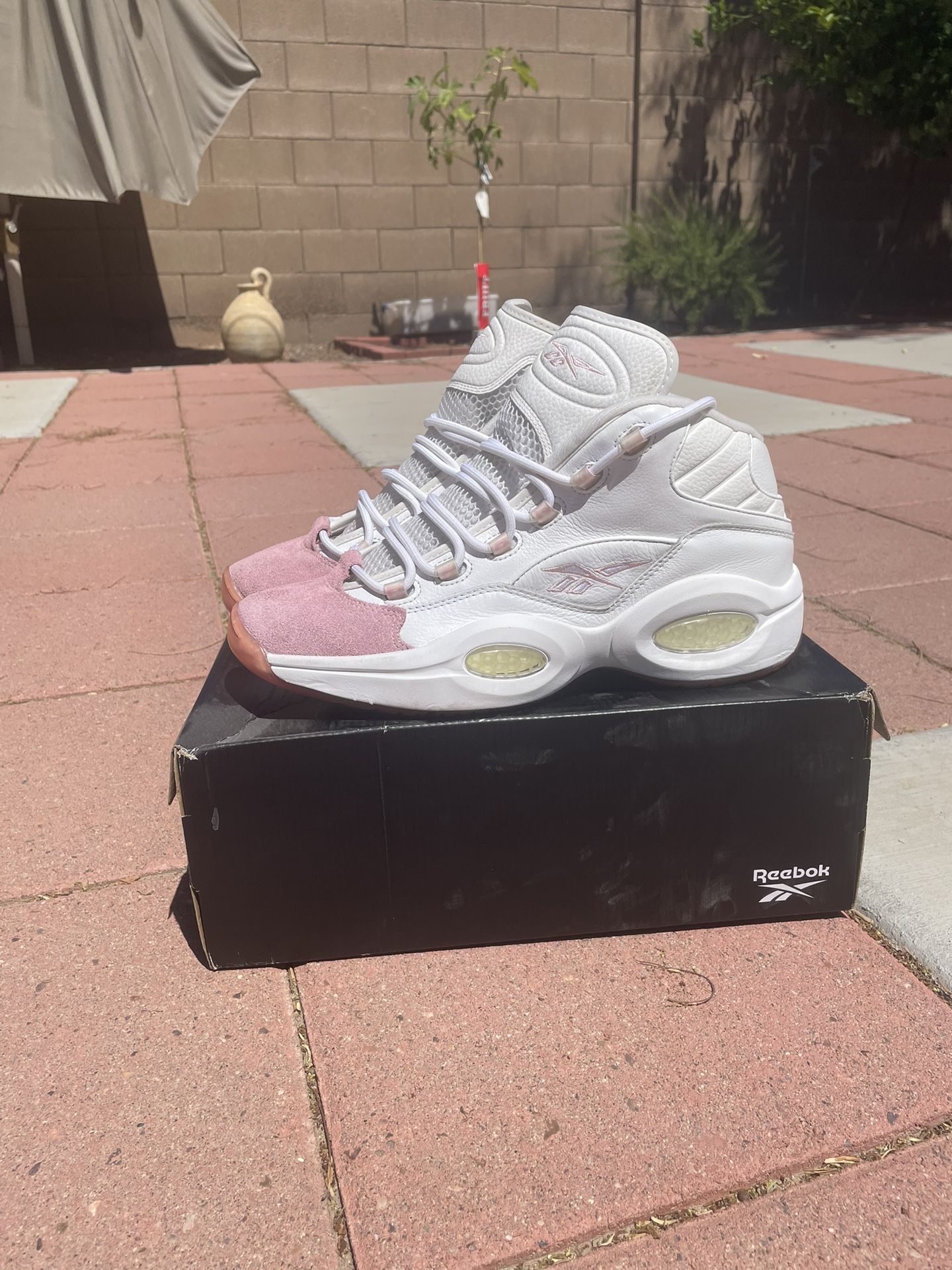 Reebok Question Mid Pink Toe