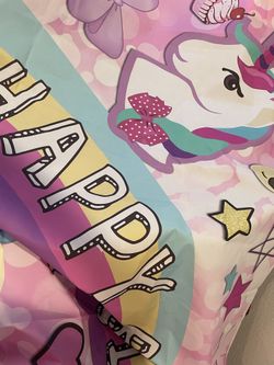 brand new never used HUGE precious happy birthday sign for girl, ordered and never used