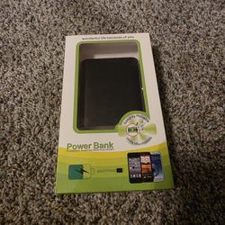 10,400mAh Portable Power Bank – USB Charging – Black – New Open Box