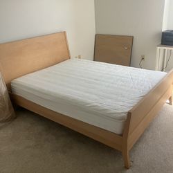 Free Queen Mattress And Ikea Basic Queen Bed Frame