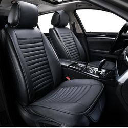 Black Leather Seat Cover Universal