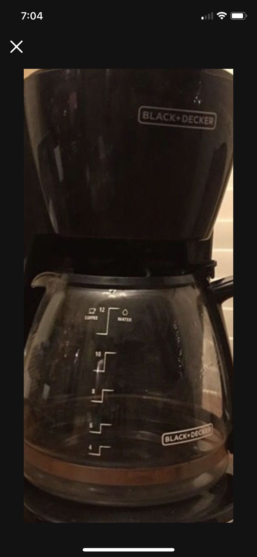 Coffee Maker / Black And Decker