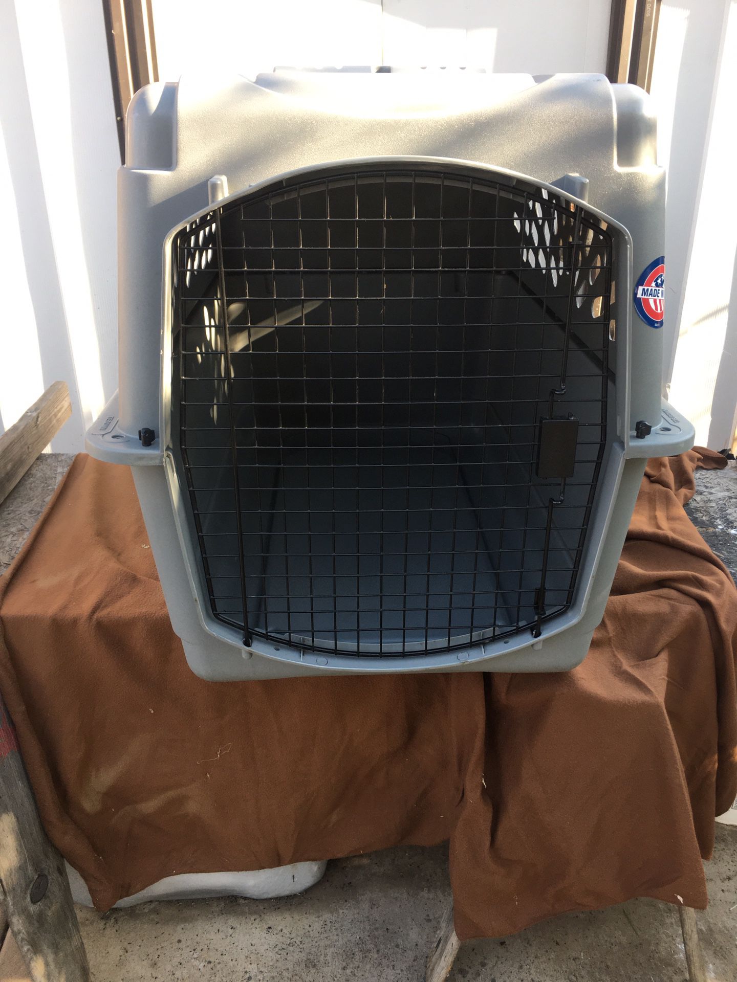 Dog Kennel For Large Dog For Sale 75:00 Dollars  Firm Price Great Condition , Price Of New One More Than 200:00  Dollars  , And This Is In Great Condi