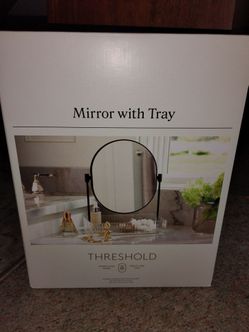Mirror With A Tray! New in the box!
