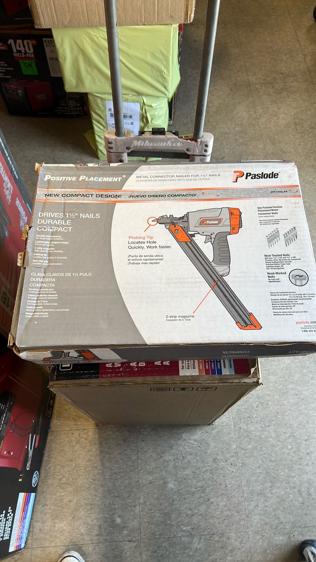 Paslode Pf150s-pp Metal Connector Nailer For 1-1/2inch Nails