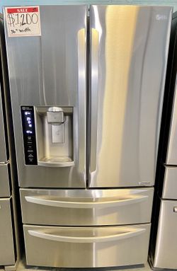 LG Used Stainless French 4-Door Fridge +10% Discount Off All Appliances 