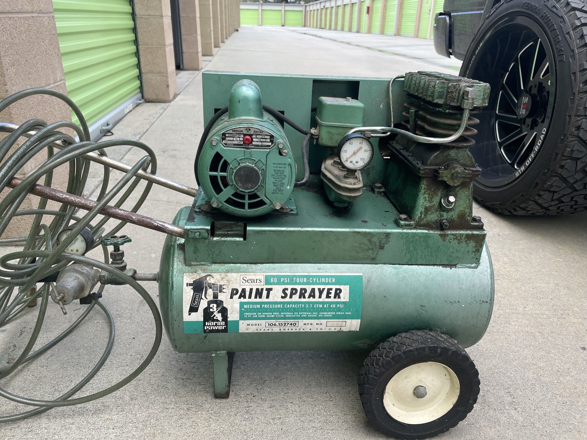 Air Compressor, Paint Sprayer