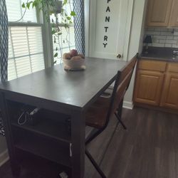 Counter Height Table And Bench Set 