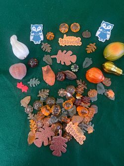 I Assortment of Autumn Foam & Acrylic Multicolor Craft Embellishmenpts p