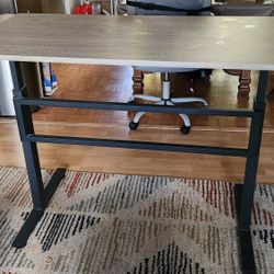 Manual Sit Stand Desk with Office Chair