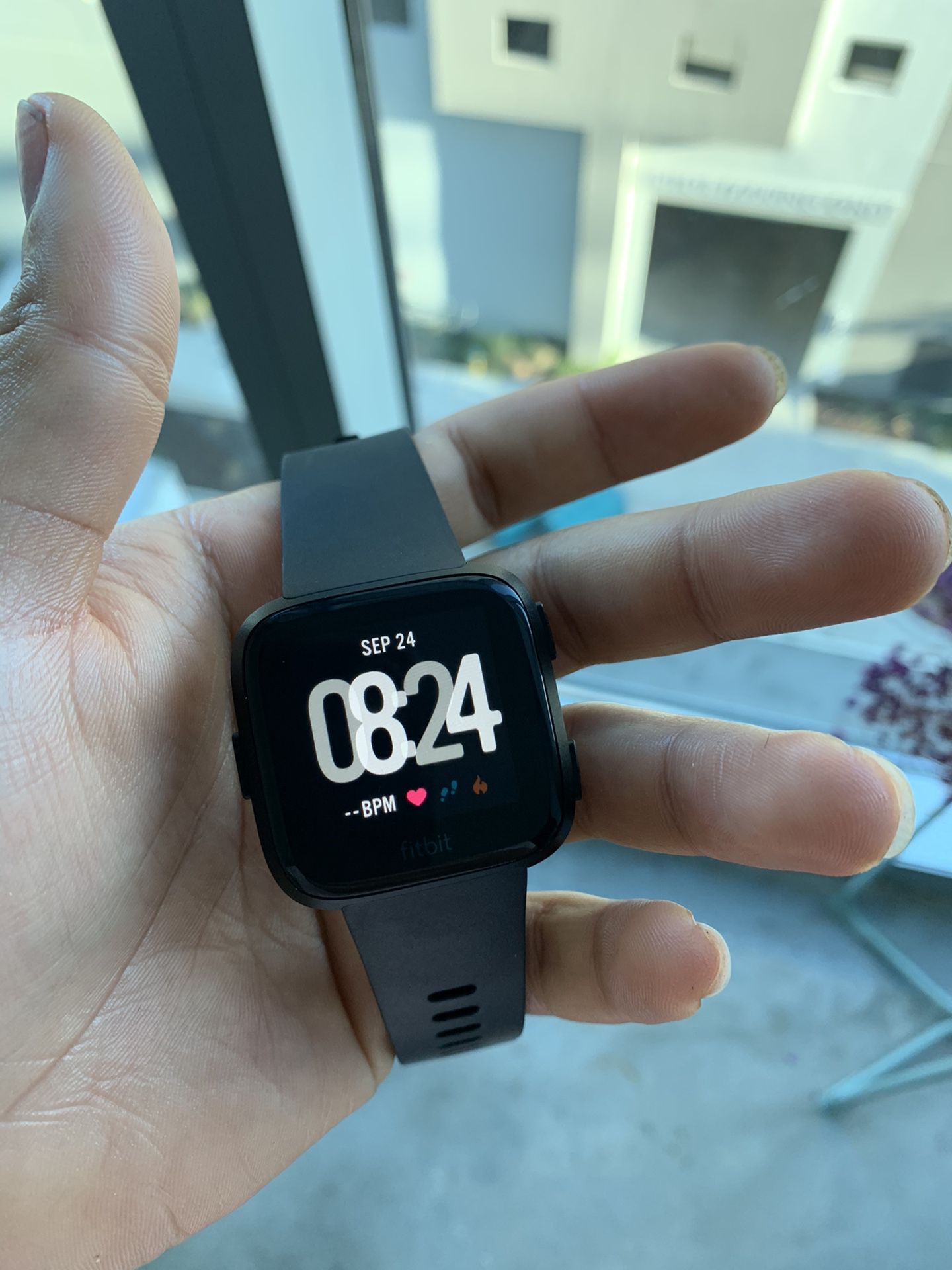 Fitbit Versa™ Black Band Touchscreen Smart Watch 39mm