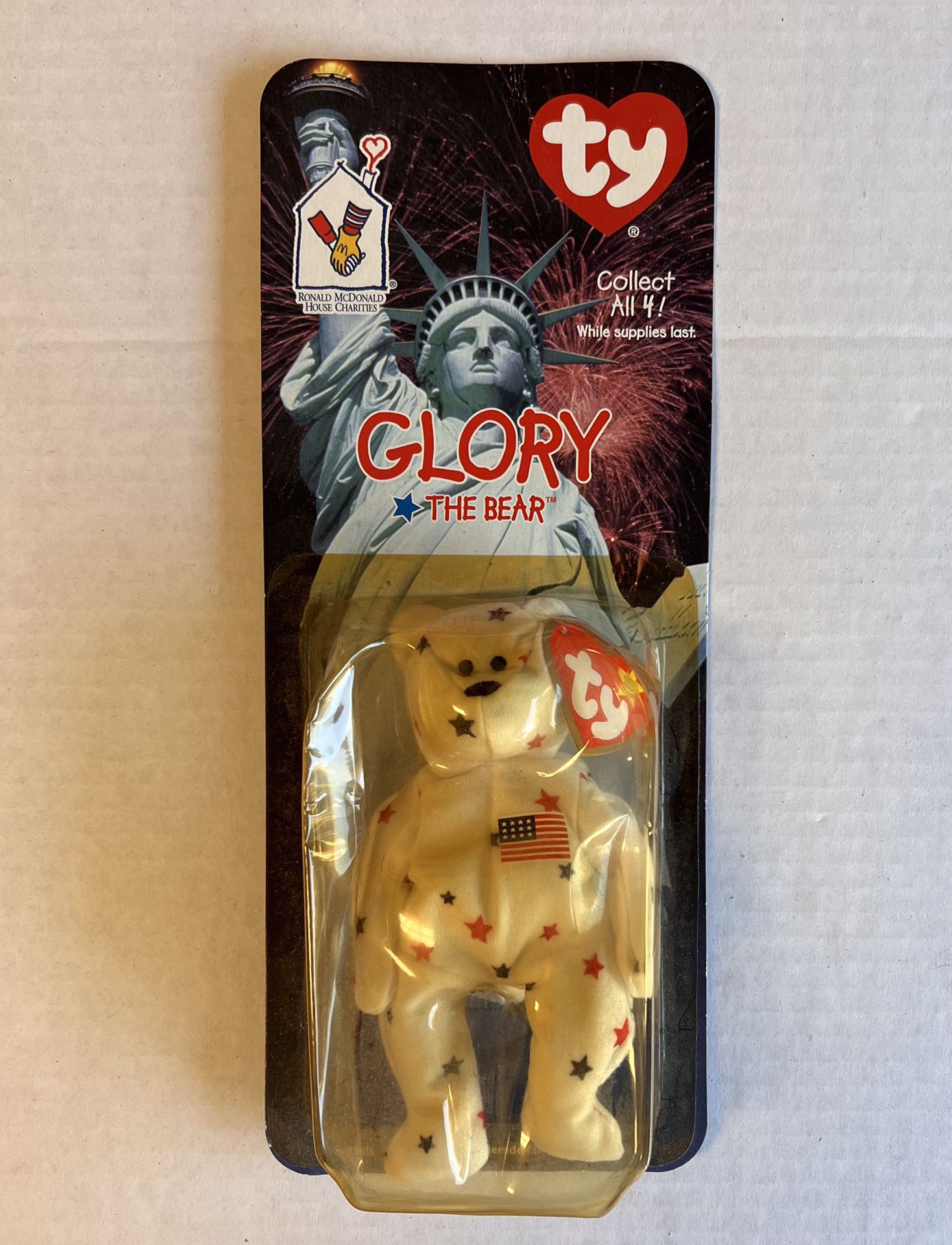 Ty Beanie Baby Glory The Bear Sealed McDonald's Collectible 1999