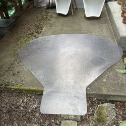 Desk Chair Mat - Clear Vinyl $30