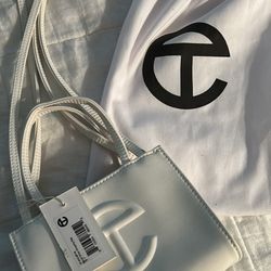 Telfar White Mini Tote