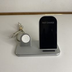 2-in-1 fast wireless charging station
