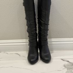 Black Knee High Boots 