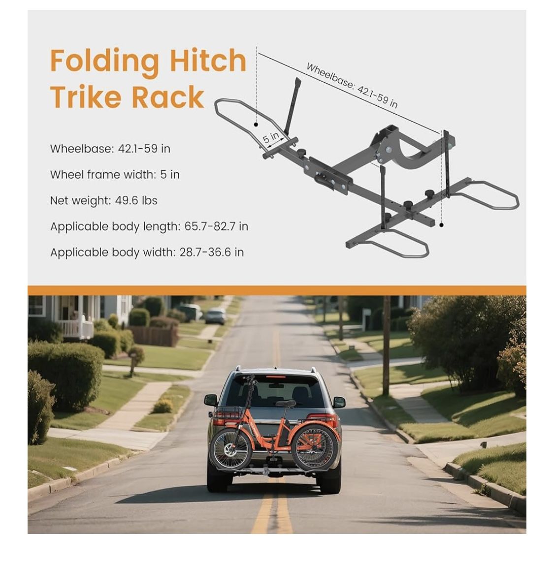 Moon Cool Folding Trike Hitch