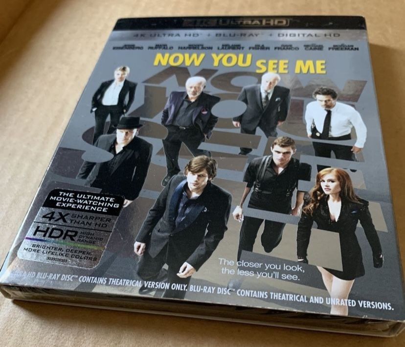 4k bluray now you see me blu ray brand new 