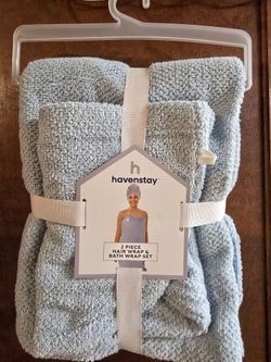 Havenstay 2-Piece Hair Wrap & Bath Wrap Set
