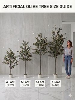 Realistic Faux Olive Tree for Modern Home and Office Styling