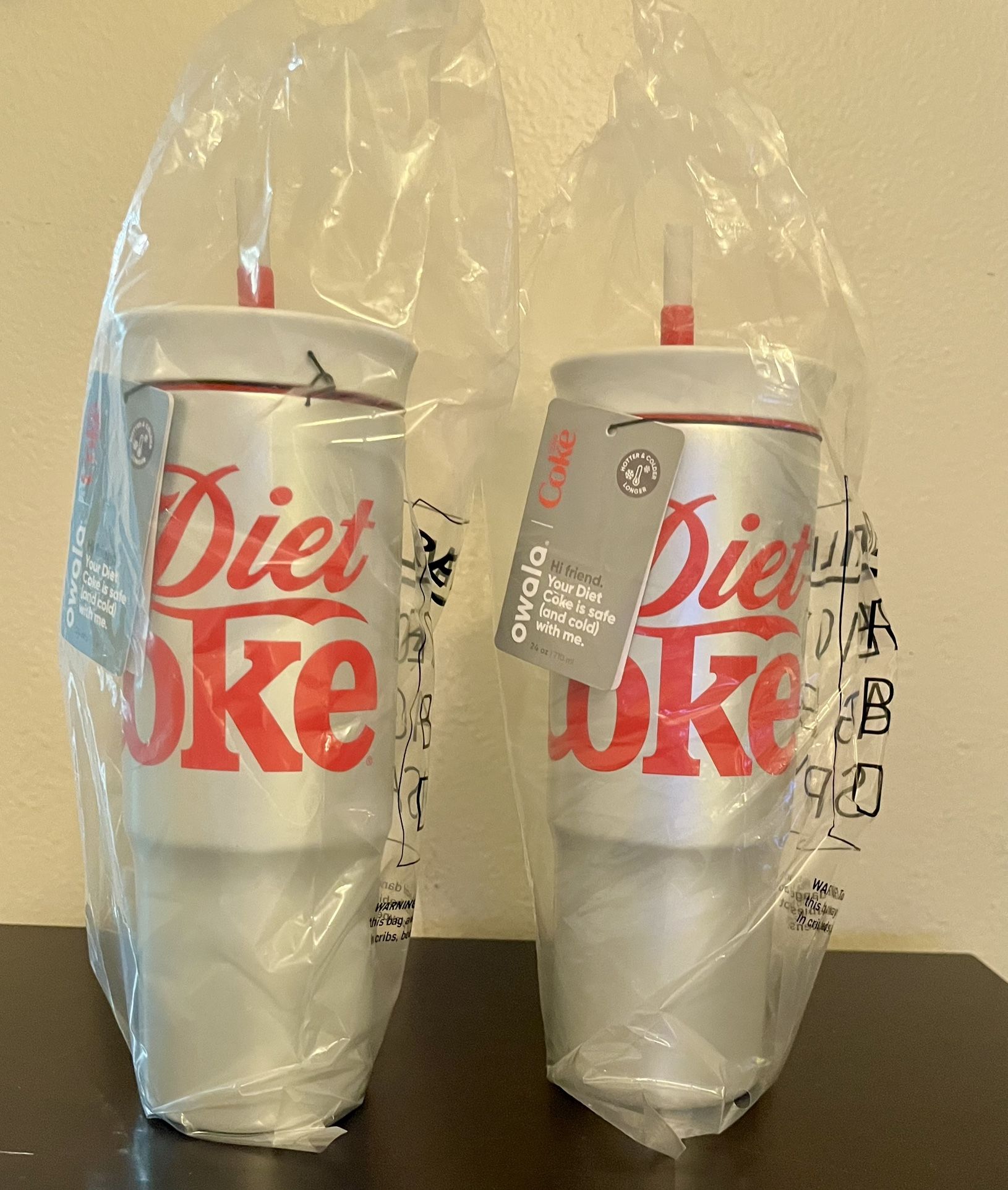 Owala DIET COKE TUMBLER AND PILLOWS- Prices In Description