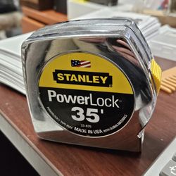 Stanley Powerlock Tape Rules 1" Wide Blade, 1 in x 35 ft