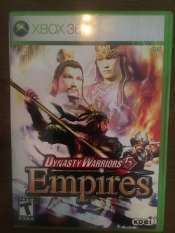 Xbox 360 dynasty warriors 5 empires