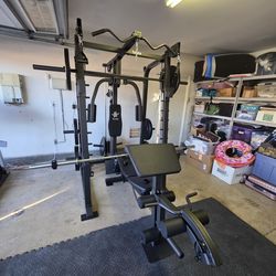 Smith Machine 2001 | Multi-Use Adj Bench | Gym Equipment | Fitness | Squat Rack | Excercise |🔴WEIGHTS AND BARBELL SOLD SEPARATELY 🔴 FREE DELIVERY 🚚