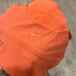 Nike coral sports bra