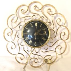 Brass Mcm Wall Clock 