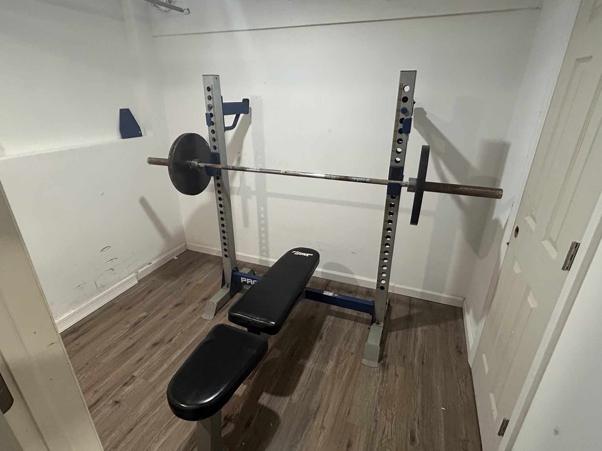 Squat/Bench Rack Adjustable Gym Set