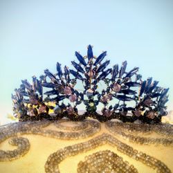 NEW Jeweled Baroque Cosplay Fantasy Jeweled Tiara Crown 