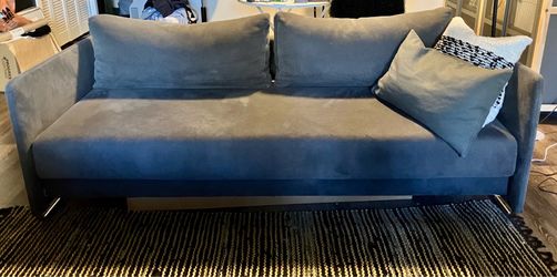 CB2 Tandem Sleeper Sofa Dark Gray