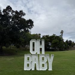 OH BABY marquee and Letters 
