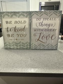 🖼 Inspirational Wall Art Set (2 Pieces)