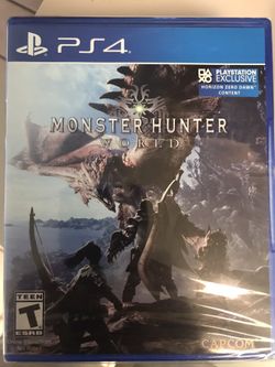 Monster Hunter World ps4 xbox one