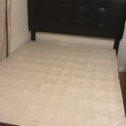 Queen Size Bed Frame with Mattress Must Pick Up Today Or Tomorrow 