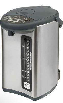 Zojirushi CD-WHC40XH Micom Water Boiler and Warmer, 135 oz, Stainless Gray Capacity One button, electric dispensing 4-Keep Warm, 135-ounce
