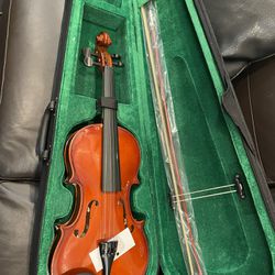 Violin with Case, Bow, Rosin - New 