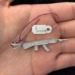 925 Silver Gun Pendant