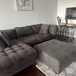 Couch Plus Free Ottoman