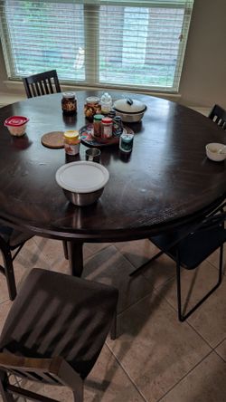 Dining table with free Costco chairs