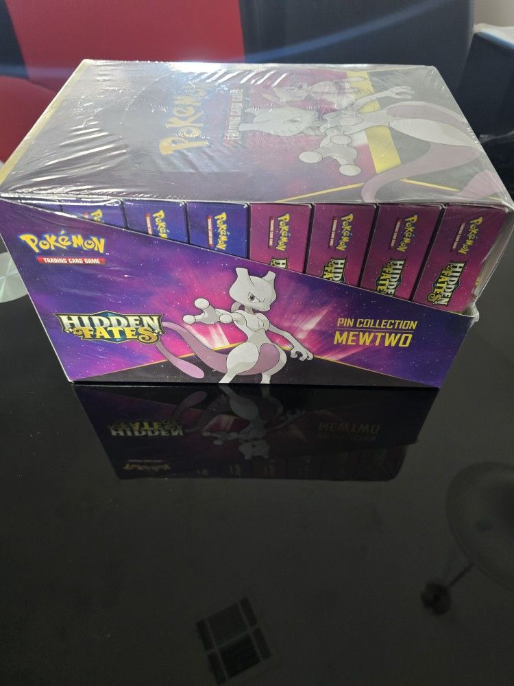 Hidden Fates Sealed Mewtwo & Mew Pin Collection