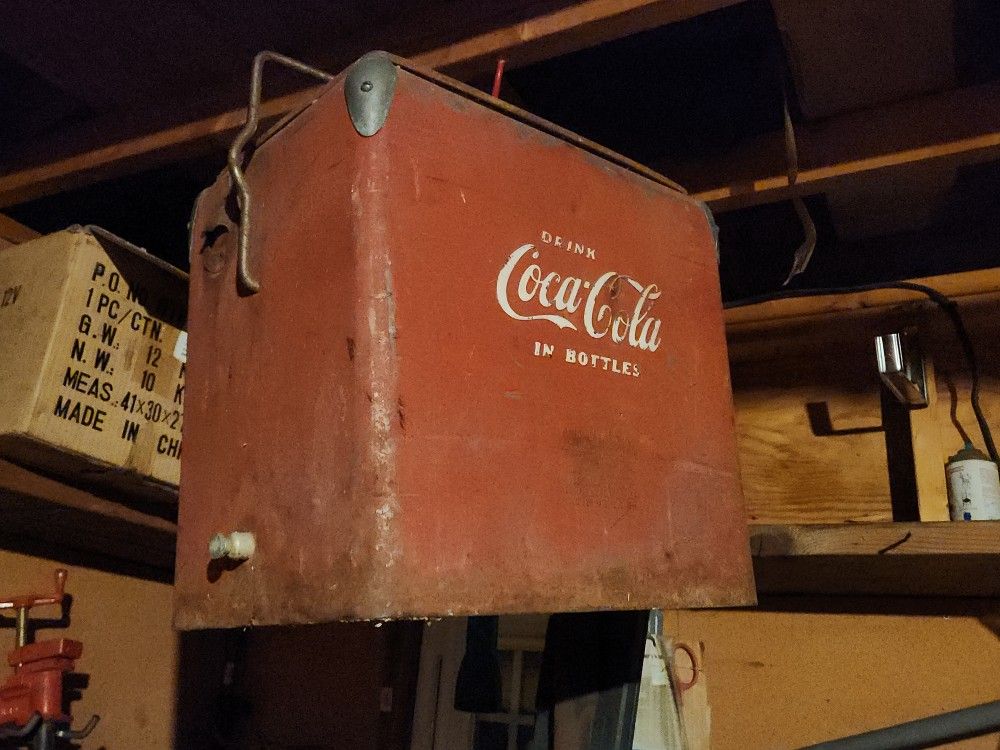 vintage coke cooler 