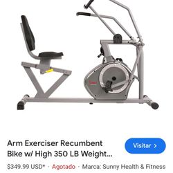 Arm Exerciser Magnetic Recumbent Bike Cross Trainer